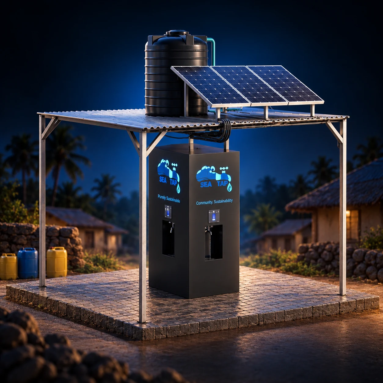 SeaTap system concept visualization, not a deployment photograph